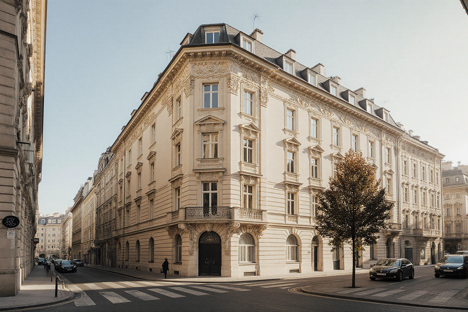 Wiener Wohnhaus bei Tageslicht